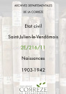 Naissances (1903-1942).