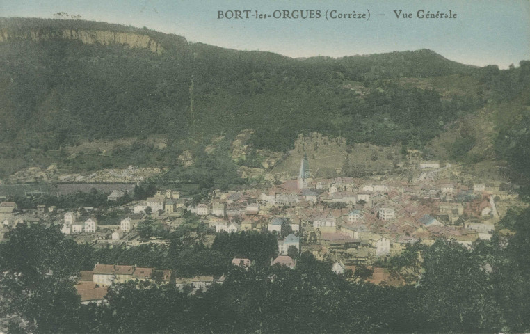 Bort-les-Orgues : "Bort-les-Orgues (Corrèze) - Vue générale".