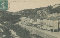 Tulle : "12. Tulle - Quai de la mairie et quartier d'Alverges".