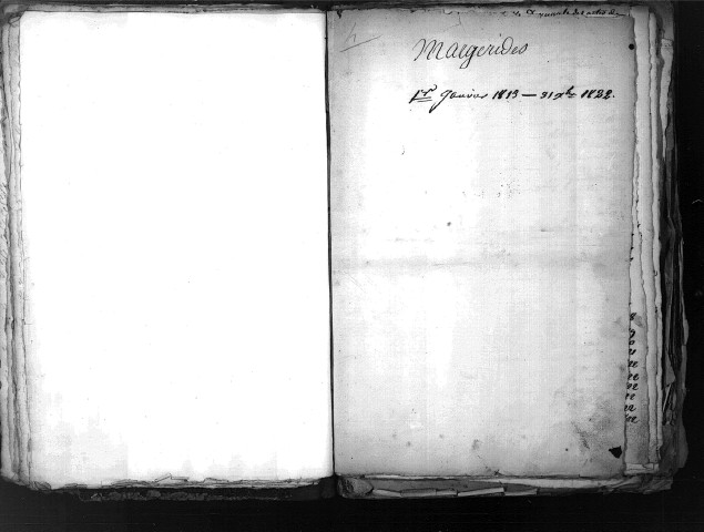 Tables décennales des décès (1813-1822)