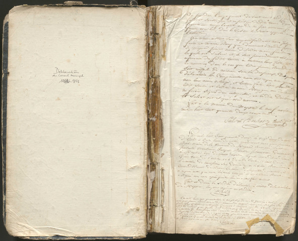 Délibérations du conseil municipal. 22 août 1842-18 mai 1873