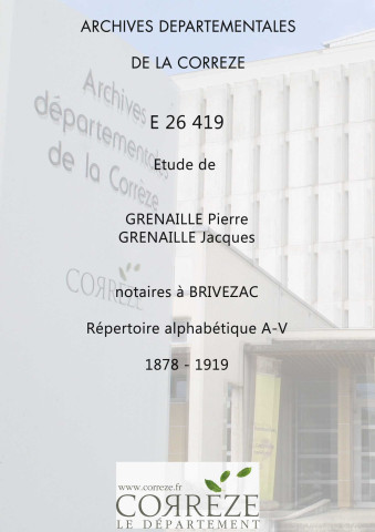 A à V.