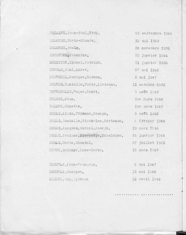 Tables décennales des décès (1903-1912)
