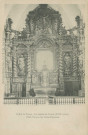 Naves : "Eglise de Naves - Le retable de l'autel (XVIIe siècle) - Chef-d'oeuvre des frères Duhamel".