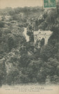 Gimel : "Gimel (Corrèze) - Parc Vuillier - Merveille de la France centrale classée par l'Etat - 1er grand prix du Touring-club - A l'arrivée - Vue d'ensemble".
