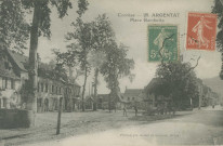 Argentat : "Corrèze - 28. Argentat - Place Gambetta".