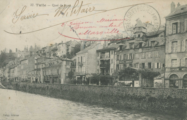 Tulle : "37. Tulle - Quai de Lyon".