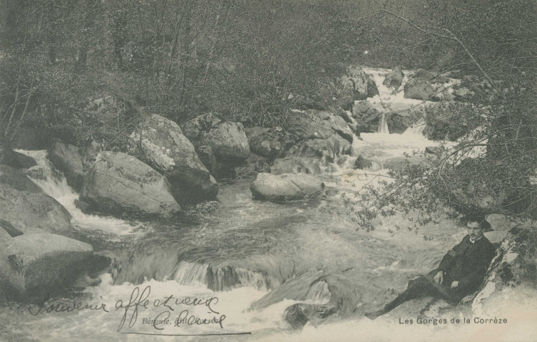 Corrèze, vallée de la Corrèze : "Les gorges de la Corrèze".