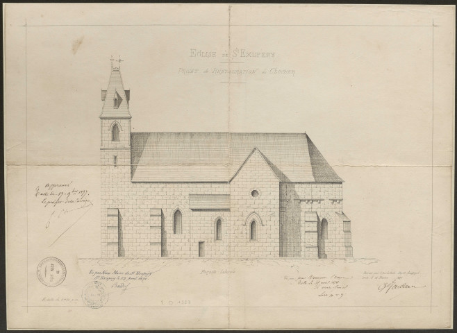 Eglise. Presbytère.