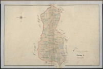 Tableau d'assemblage de la section A du Bourg