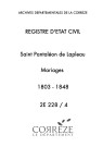 Mariages (1803-1848)