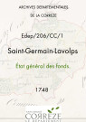 État général des fonds. 12 juin 1748-28 juin 1748