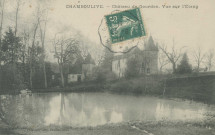 Chamboulive : "Chamboulive. - Château de Gourdon. Vue sur l'étang".