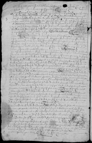 Baptêmes, mariages, sépultures (1674-1692)