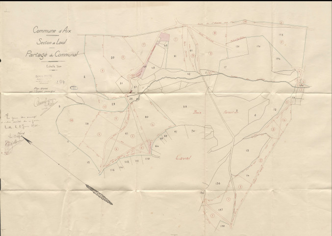 Sections de : Laval , Chalons, Le Mareix, Le Bascoulergue, La Roussange.