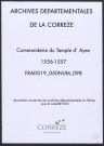 Liève de la commanderie d'Ayen et de ses membres.