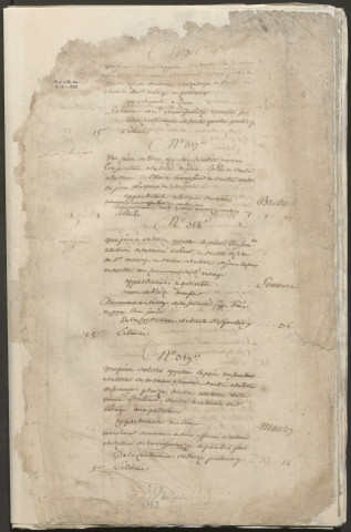 État général des fonds. 1752
