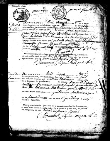 Décès (1800-1842)