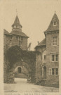 Corrèze : "Corrèze (Corrèze) - Porte de la ville et l'église".