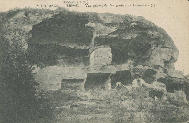 Noailles : "15. Corrèze - Brive. - Vue principale des grottes de Lamouroux (2).".