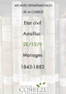 Mariages (1843-1882)