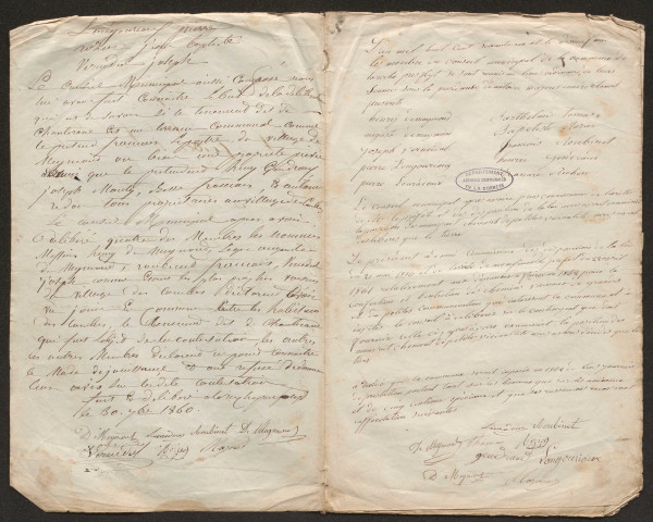 Délibérations du conseil municipal. 30 septembre 1860-14 avril 1889