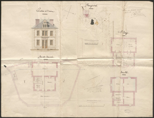 Construction de l'école de garçons et l'école de filles.