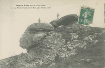 Peyrelevade : "Beaux sites de la Corrèze - 135. La pierre branlante du Rat, près Peyrelevade".