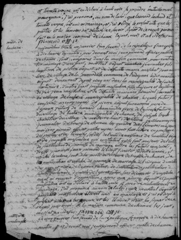 Mariages (1794-1802)