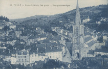 Tulle : "139. Tulle - La cathédrale, les quais - Vue panoramique".
