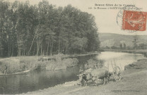 Argentat : "Beaux sites de la Corrèze - 106. La Maronne à Basteyroux, près Argentat".