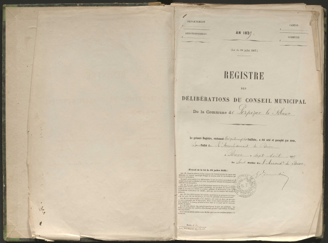 Délibérations du conseil municipal. 21 septembre 1879-14 février 1904