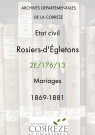 Mariages (1869-1881)