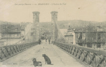 Beaulieu-sur-Dordogne : "La Corrèze illustrée - 21. Beaulieu - L'entrée du pont".