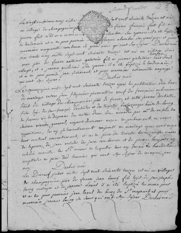Baptêmes, mariages, sépultures (1773-1792)