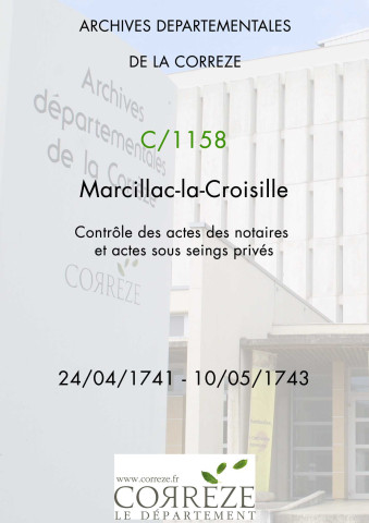 24 avril 1741-10 mai 1743