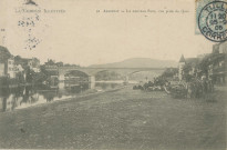 Argentat : "La Corrèze illustrée - 50 - Argentat - Le nouveau pont, vue prise du quai".