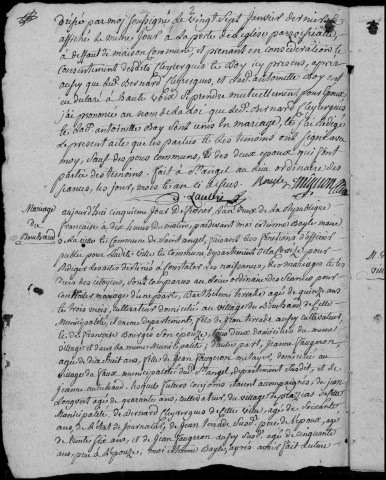 Mariages (1793-1802)