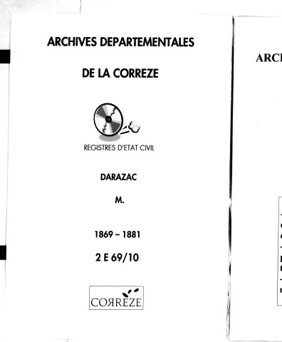 Mariages (1869-1881)