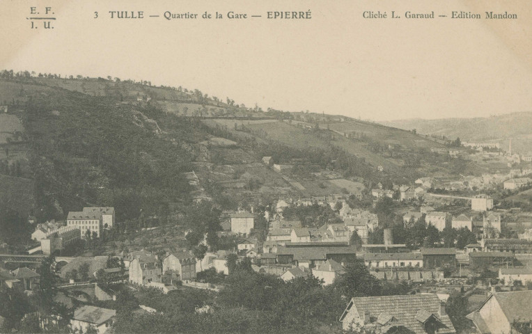Tulle : "3 Tulle - Quartier de la gare - Epierré".