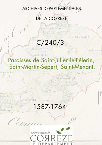 Paroisses de Saint-Julien-le-Pélerin, Saint-Martin-Sepert, Saint-Mexant.