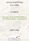 Paroisses de Saint-Julien-le-Pélerin, Saint-Martin-Sepert, Saint-Mexant.