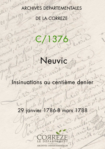 29 janvier 1786-8 mars 1788