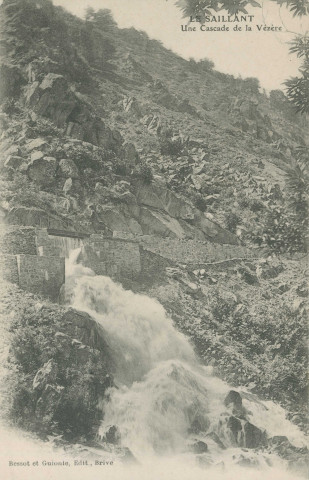 Voutezac : "Le Saillant - Une cascade de la Vézère".
