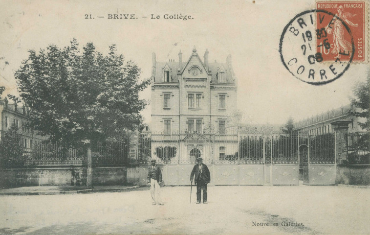 Brive-la-Gaillarde : "21. - Brive. - Le collège.".