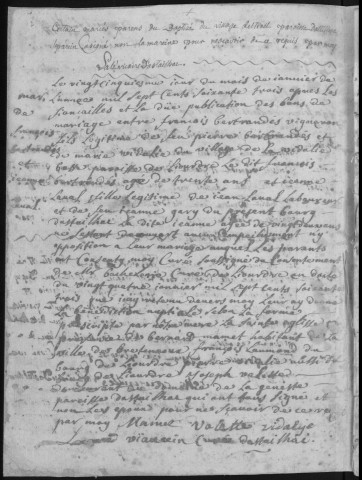 Baptêmes, mariages, sépultures (1763-1775)