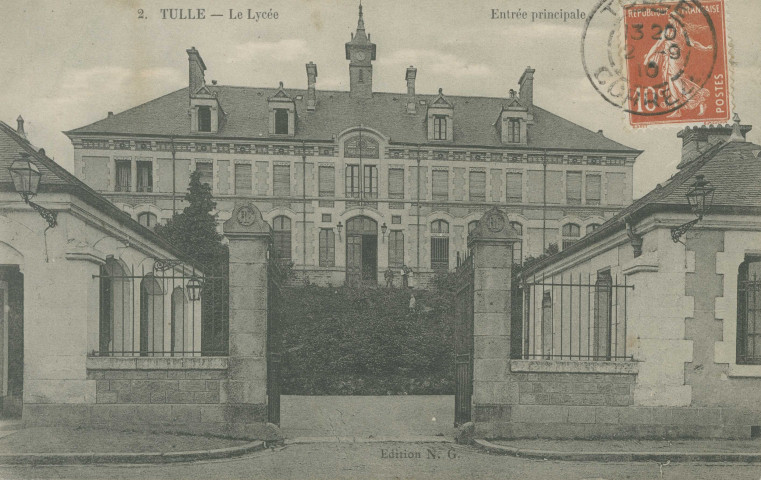 Tulle : "2. Tulle - Lycée - Entrée principale".