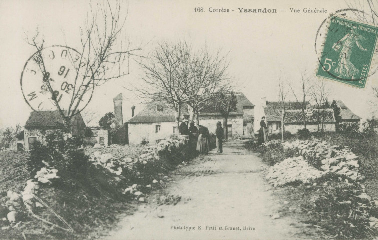 Yssandon : "168. Corrèze - Yssandon - Vue générale".