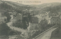 Tulle : "18 Tulle - Le nouveau pont de l'Estabournie". Pont Dunant et entrée de l'avenue Victor-Hugo.