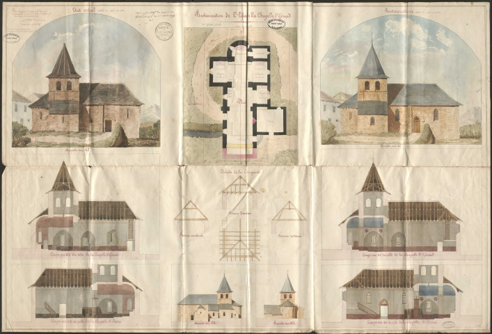 Eglise. Presbytère . Cimetière ; concessions.
